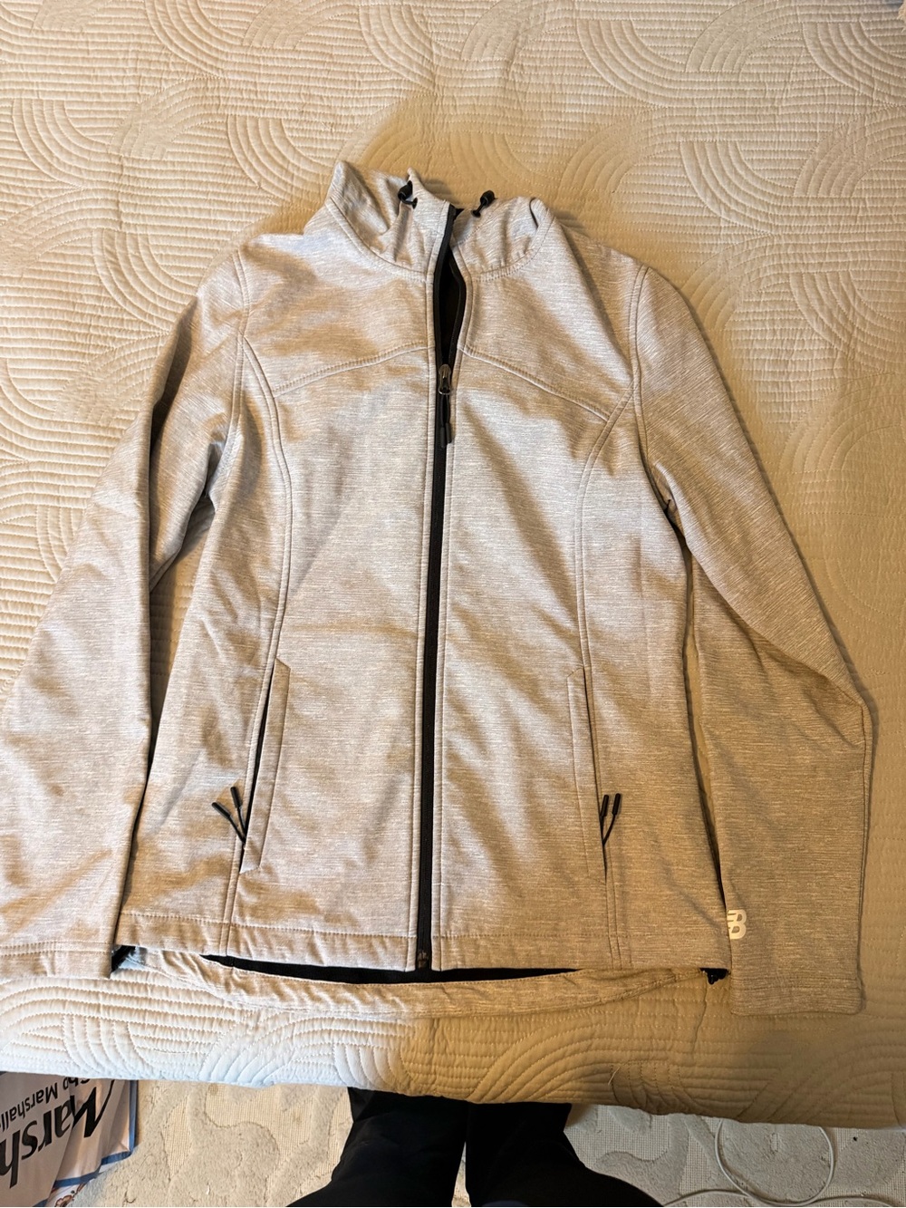 New Balance Light Gray Full-Zip Utility Jacket